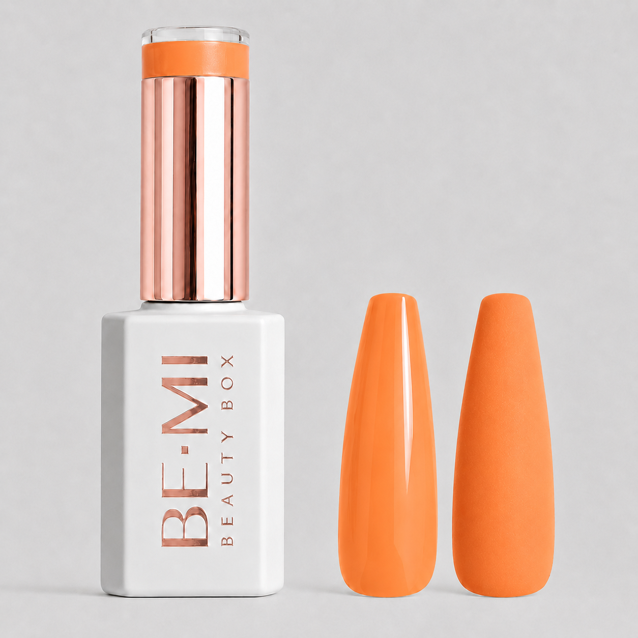 BEMI Beauty Box Creami Sunkissed O06 15ml gel polish bottle and colour swatches