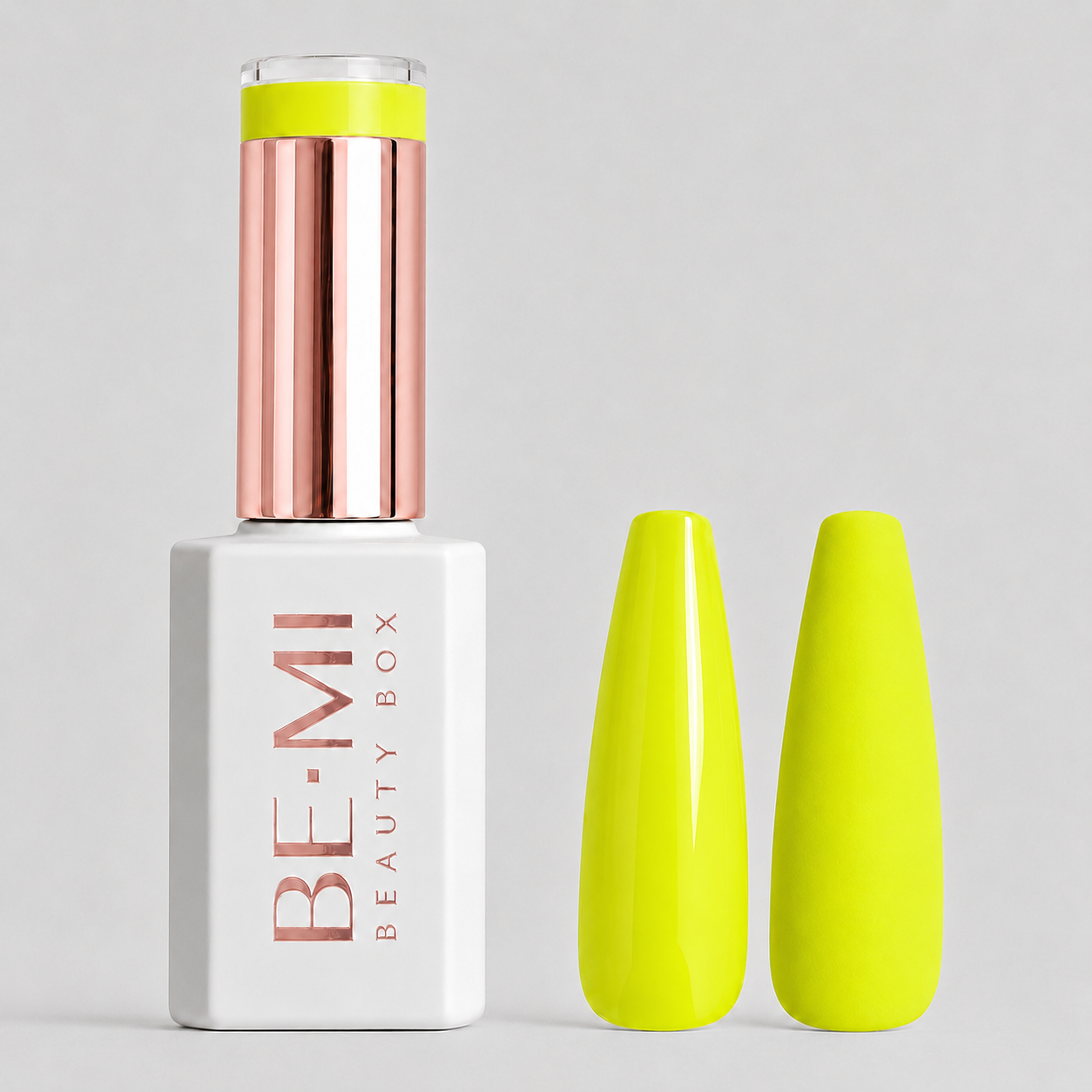 BEMI Beauty Box Creami Sunkissed O07 15ml gel polish bottle and colour swatches