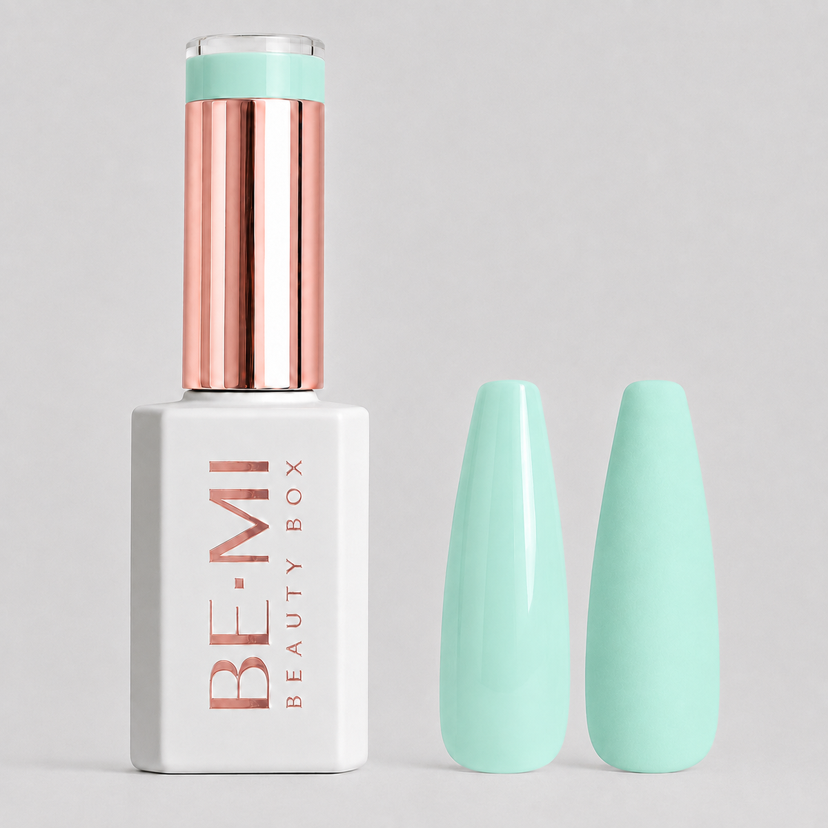 BEMI Beauty Box Creami Sunkissed O09 15ml gel polish bottle and colour swatches