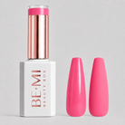 BEMI Beauty Box Creami Malibu O27 - 15ml gel polish bottle and colour swatches