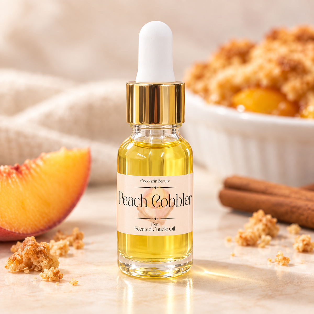 Coconoir Beauty Peach Cobbler Cuticle Oil 15ml