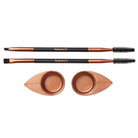 RefectoCil Browista Tool Kit with two angled brushes, rubber spoolies, and two application dishes
