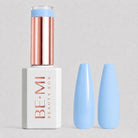 BEMI Creami SS03 Frost And Found gel polish bottle and blue swatches