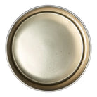 Round metal lid on a white background