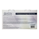 Back of Satin Smooth Professional Single Wax Warmer Kit packaging with kit details