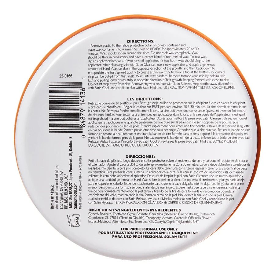 Back label of a product with text and a barcode on a white background
