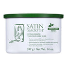 Satin Smooth Citrus Mojito thin film hard wax container on a white background
