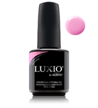 Akzentz Luxio Delightful 15 mL color gel bottle with matching small round color swatch