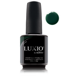 Akzentz Luxio Fortune 15 mL color gel bottle with matching small round color swatch