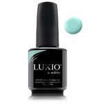 Akzentz Luxio Marina 15 mL color gel bottle with matching small round color swatch