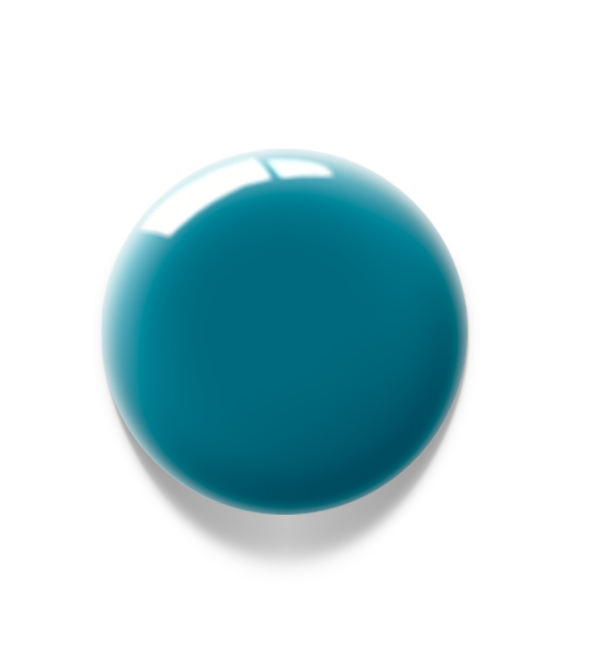 Akzentz Luxio Peacock large round gel color swatch