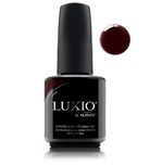 Akzentz Luxio Vamp 15 mL color gel bottle with matching small round color swatch