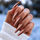 BEMI Cat Eye Stardust nails in a color photo.