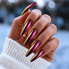 BEMI Chrome Bloom nails in a color photo.