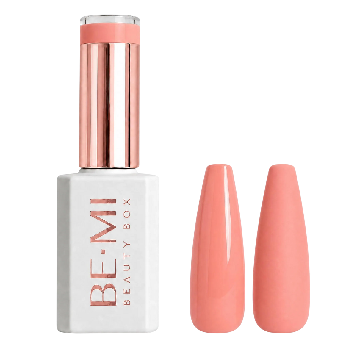 BEMI Creami Bake Me Blush SS05 soft warm coral gel polish bottle.