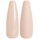 Glossy and matte pale pink greige nail swatches for BEMI Creami Chiffon N10.