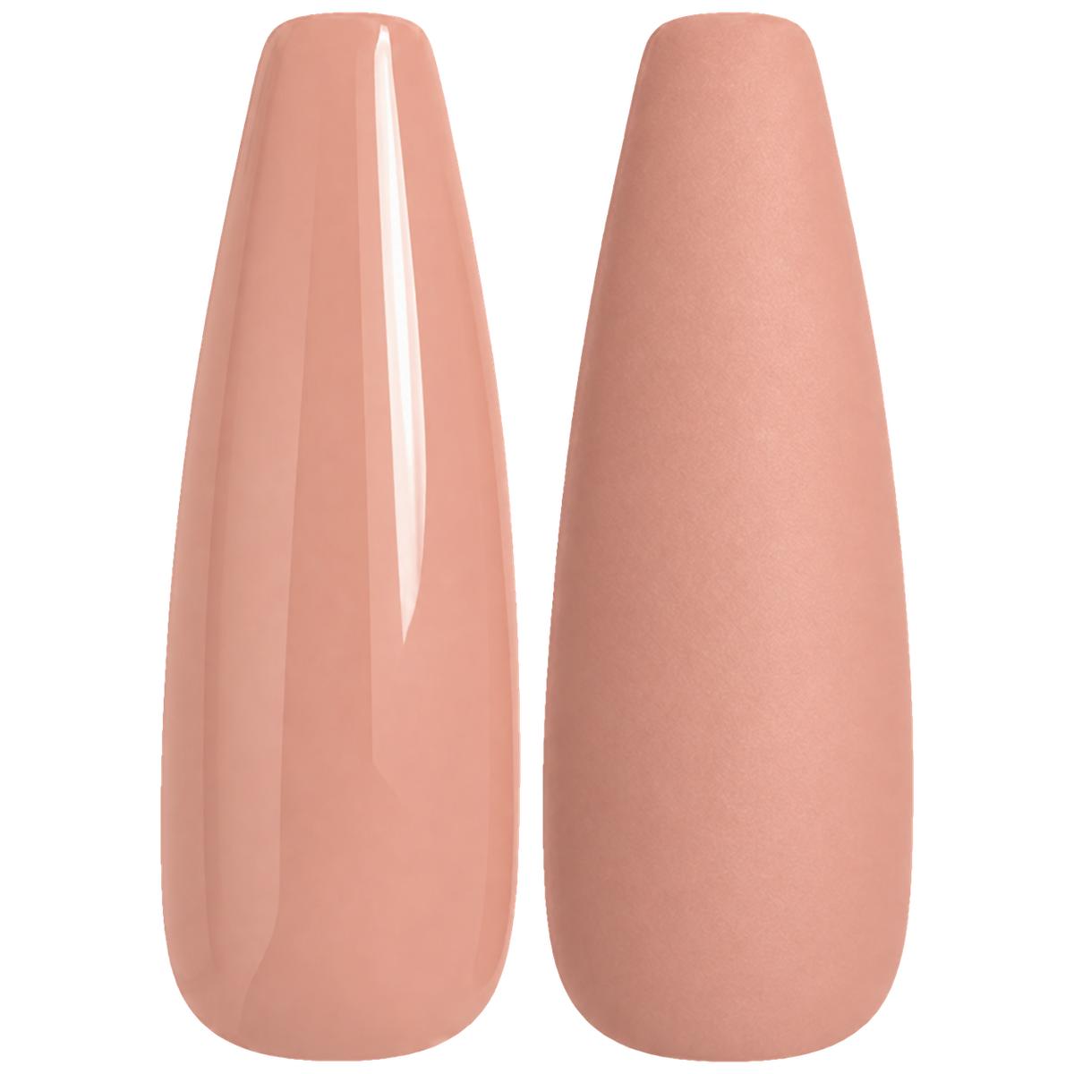Glossy and matte deep dusty rose nail swatches for BEMI Creami Devotion N12.