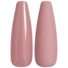 Glossy and matte sheer dusty rose nail swatches for BEMI Creami Flushed SN06.