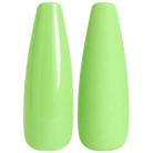 Glossy and matte bright pastel apple green nail swatches for BEMI Creami I'm A Bad Batch SS06.