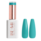 BEMI Beauty Box Creami Lagoon O18 15ml gel polish bottle and color swatches
