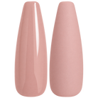 Glossy and matte sheer nude pink nail swatches for BEMI Creami Nectar SN04.