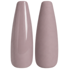 Glossy and matte dusty mauve nude nail swatches for BEMI Creami Poise N04.