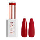 BEMI Creami Ravish R02 rich cherry red gel polish bottle.