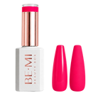 BEMI Creami Scandal O29 intense pink red gel polish bottle.