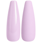 Glossy and matte soft lilac nail swatches for BEMI Creami Sonnet O01.