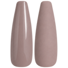 Glossy and matte soft rose taupe nail swatches for BEMI Creami Suede N05.