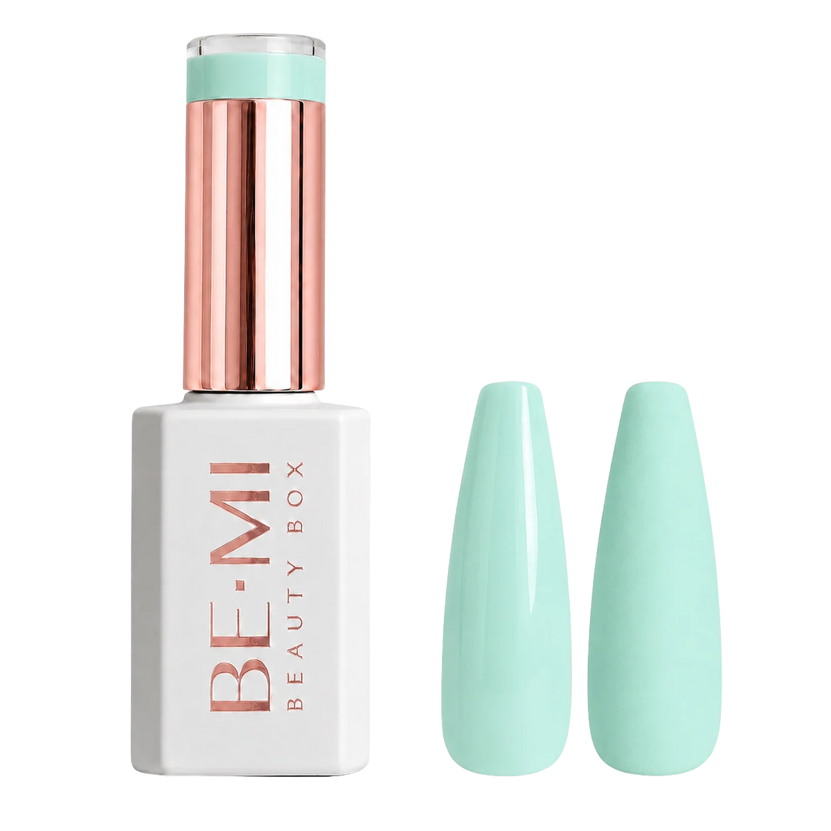 BEMI Creami Zephyr O09 pale mint aqua gel polish bottle.
