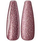 Glossy and matte Dusty mauve rose nail swatches for BEMI Metal Leaf Aura.