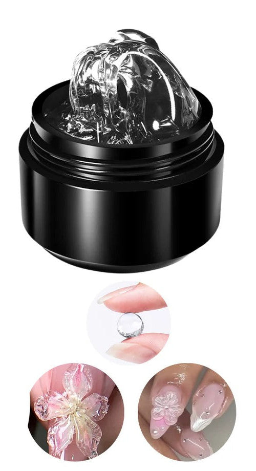 Coconoir Beauty 3D Clear Molding Gel 15ml nail polish bottle and colour swatch