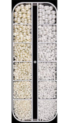 Coconoir Beauty Nail Charms White / Beige Flatback Nail Pearls nail art charms and embellishments