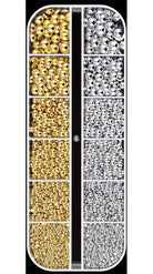 Coconoir Beauty Nail Charms Silver / Gold Flatback Nail Pearls nail art charms and embellishments