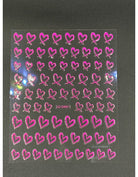 Coconoir Beauty Nail Decal 3D Heart Pink nail decal sheet