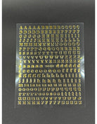 Coconoir Beauty Nail Decal Letters Gold nail decal sheet
