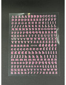 Coconoir Beauty Nail Decal Letters Pink nail decal sheet