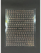 Coconoir Beauty Nail Decal Letters Rose Gold nail decal sheet