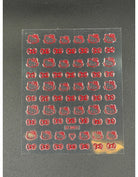 Coconoir Beauty Nail Decal Kitty with Red Bow nail decal sheet