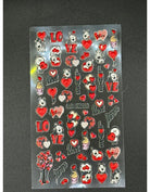 Coconoir Beauty Nail Decal 5D Valentines #1 nail decal sheet