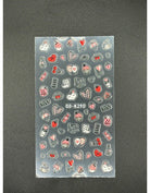 Coconoir Beauty Nail Decal 5D Valentines #2 nail decal sheet