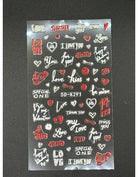 Coconoir Beauty Nail Decal 5D Valentines #3 nail decal sheet