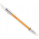 Coconoir Beauty Silicone Art Tool Orange Crystal double-ended nail art tool
