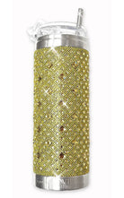 Jacqueline Kent Crystal Tumbler Yellow Crystal crystal tumbler with straw