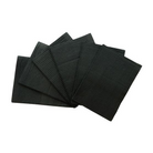 Nove Black Dental Bibs 50pk, black textured bib sheets arranged in a fan.
