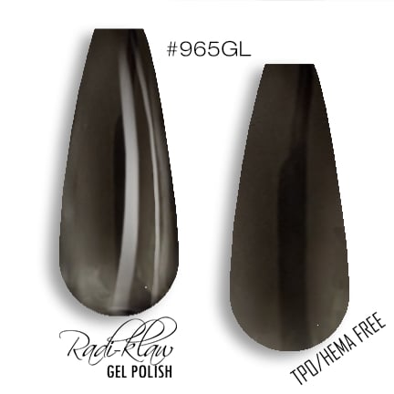 Phat Kat Black Glass #965GL gel polish color swatches
