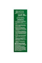 A tall, narrow green product box or package insert for Satin Smooth Poodle Wax, featuring white text with instructions and product details, set against a plain white background.