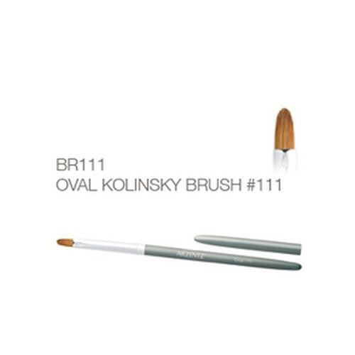 Akzentz Oval Kolinsky Brush #111 with oval bristle tip