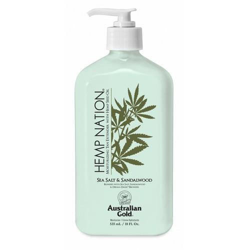 Hemp Nation Sea Salt & Sandalwood 18oz lotion bottle